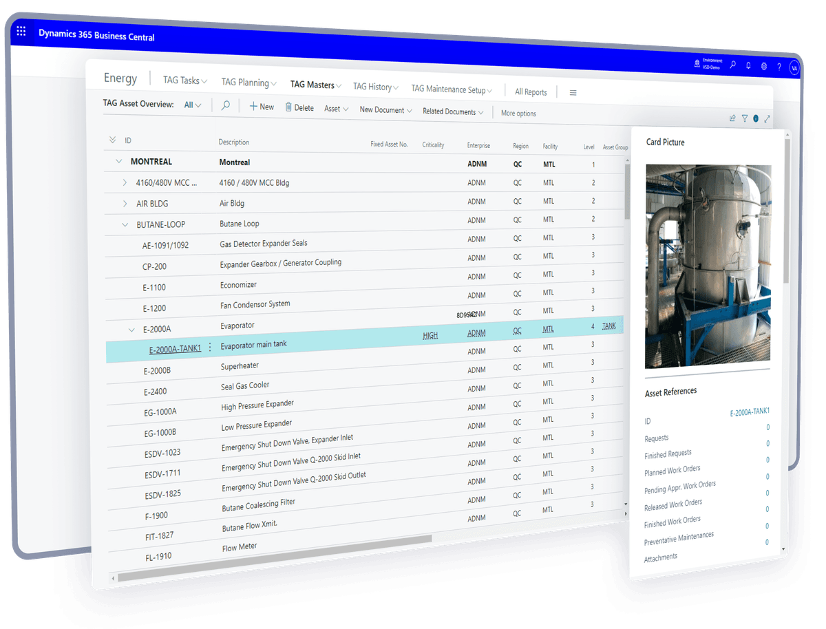 Native Enterprise Asset Management for Microsoft Dynamics 365 Business Central