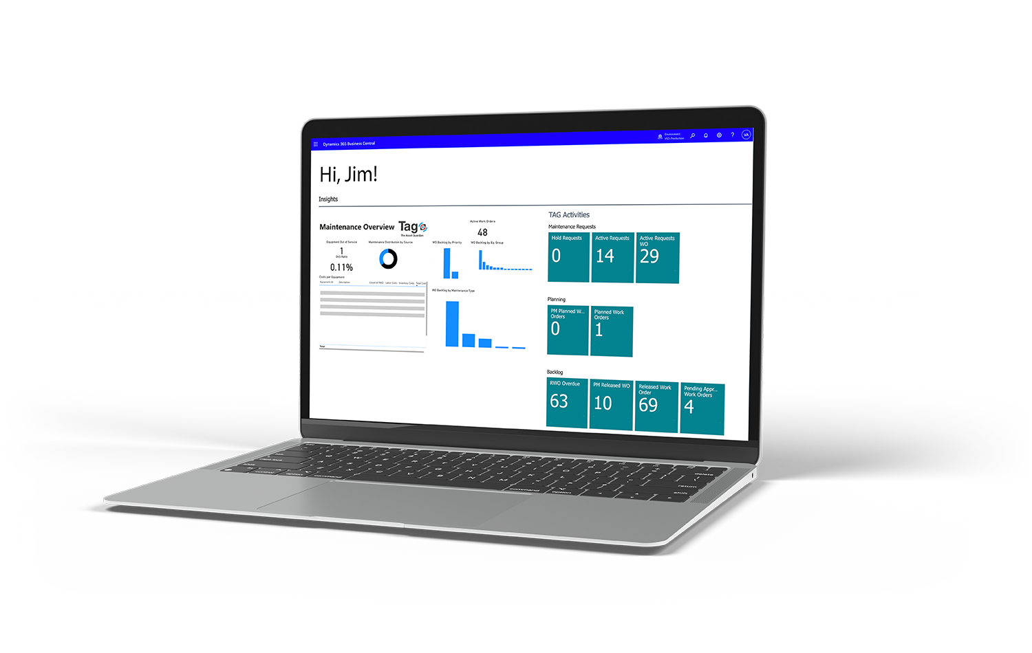 TAG embedded in Microsoft Dynamics 365 Business Central